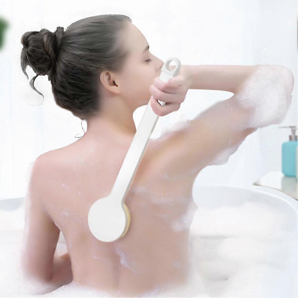 Shower Long Handle Body Bath Brush Dry Cleaner Skin Washer Massage Scrubber F3O2