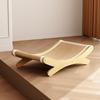 Sisal Cat Scratcher Bed Lounge Comfortable Furniture Protection for Indoor Cats Wood Frame