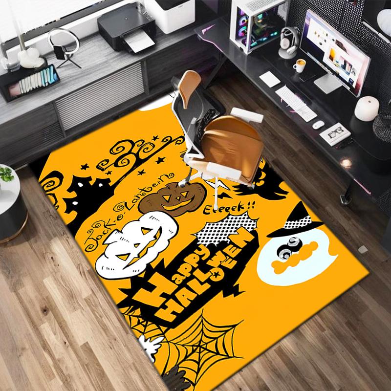 1PC Halloween theme Rug - home decoration Carpet For Living Room Bedroom Flooring Computer Chair Area Rug