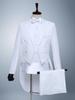 Men's Black Swallowtail Coat & White Suit - Choral Conductor, Singer, Host Tuxedo
