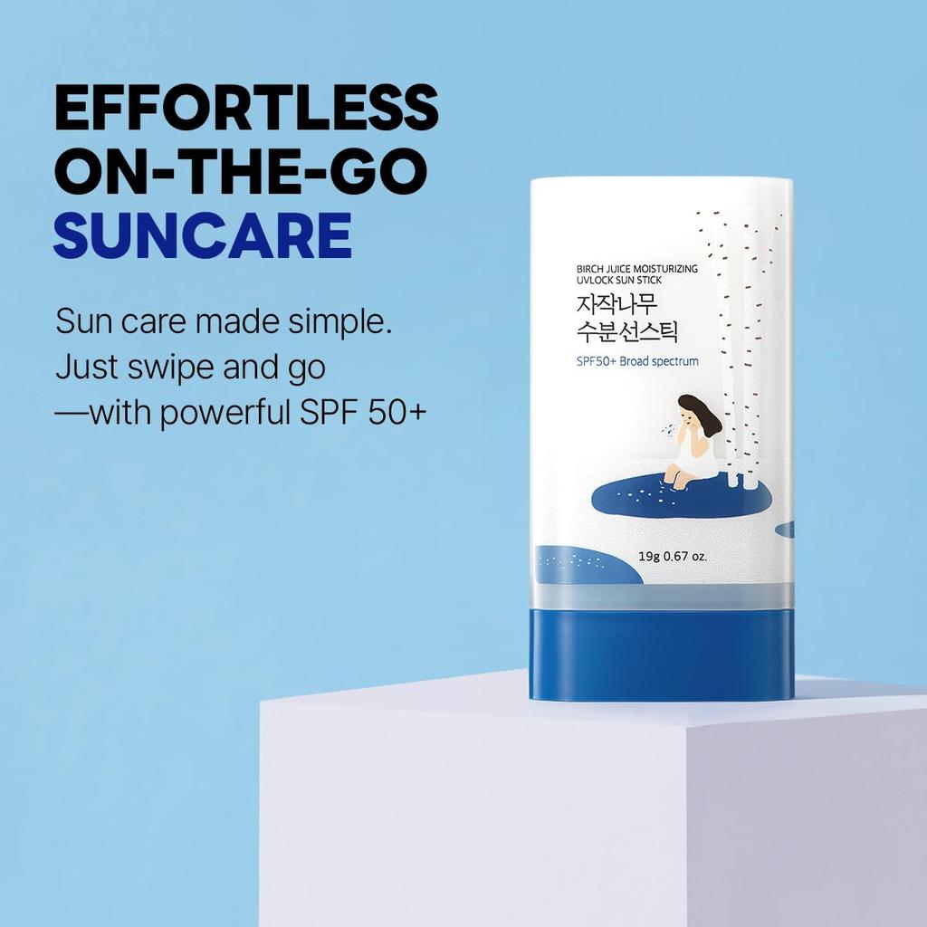 Увлажняющий солнцезащитный стик Birch Juice UVLock SPF 50 - Корейский солнцезащитный стик для лица и тела