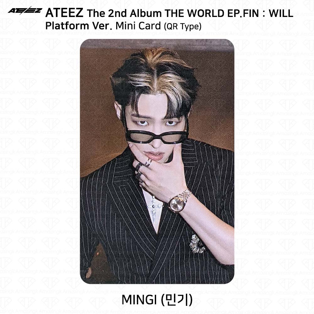 ATEEZ Второй альбом WORLD EP.FIN WILL Platform Ver. Наклейка Polaroid для фотокарточек