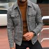 Spring and Autumn  Slim Casual Fashion Plaid Men's Jacket