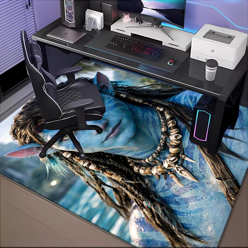 Ava-tar Adventure Floor Mat for Living Room, Game Rooms, Office, Bedroom, Office Floor Mat Playful Design, Christmas fan gifts