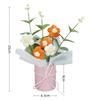 Exquisite Handmade Hand Knitted Flowers With Light String Bucket Bouquet  Home Decoration