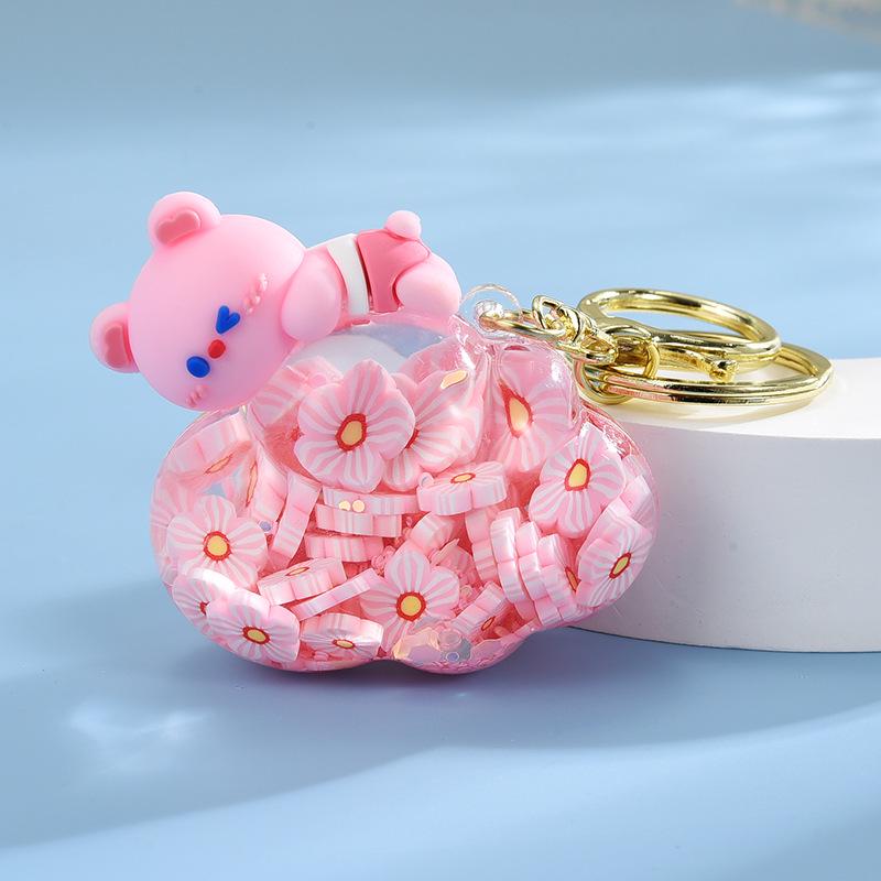 Брелок для ключей в виде зыбучего песка в виде медведя из облачного масла своими руками из акрила для сумки