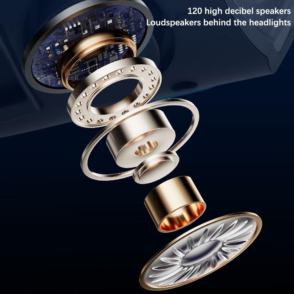 Беспроводные мотоциклетные прожекторы Светодиодные портативные солнечные фонари Комплект громкоговорителя-сигнала Заливные фонари Мотоцикл для бездорожья Велосипед Руль Ночные огни