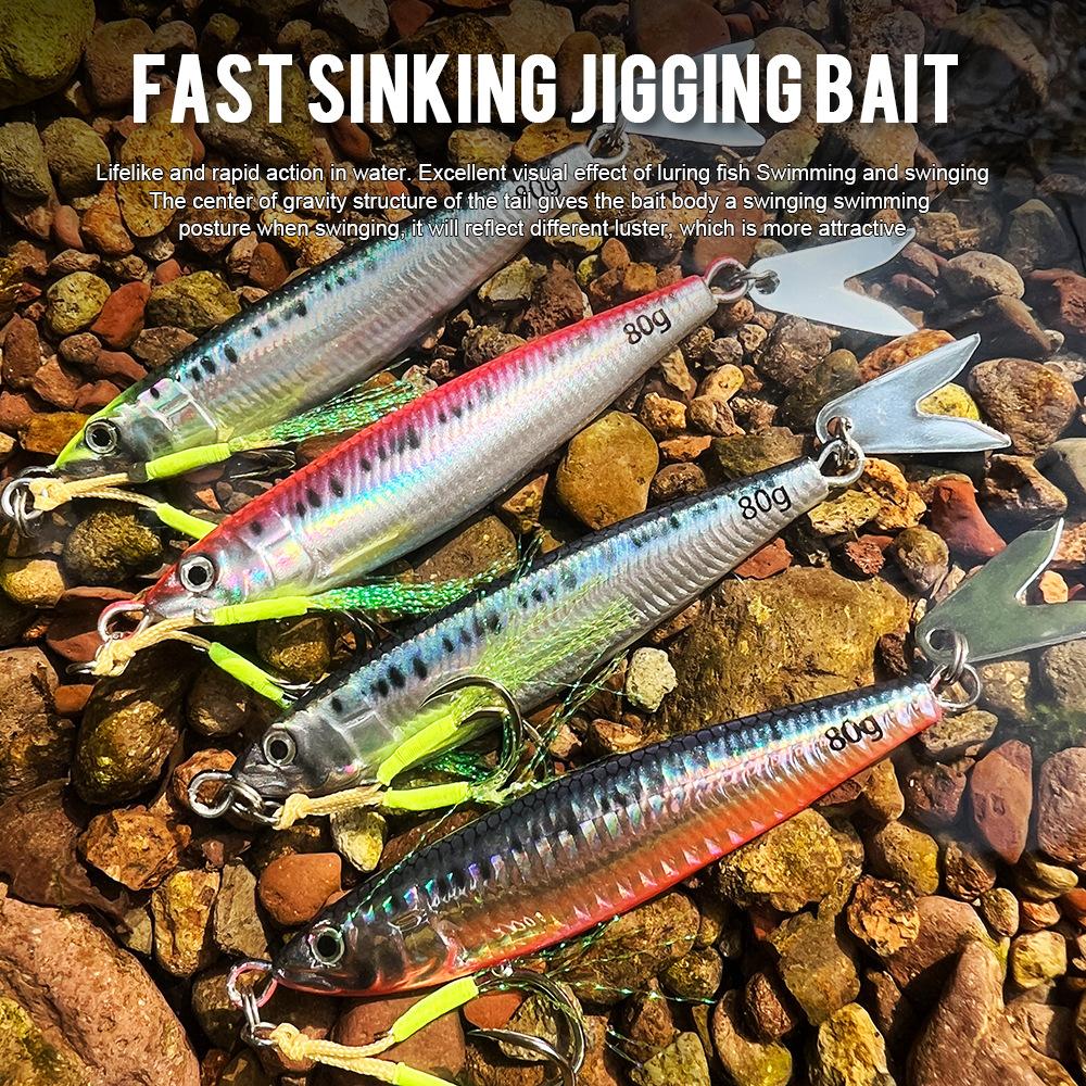 Приманка железная пластина свинцовая рыба 3D печать имитация приманки приманка дальний заброс подводная металлическая приманка 20 г-80 г быстросъемная железная пластина