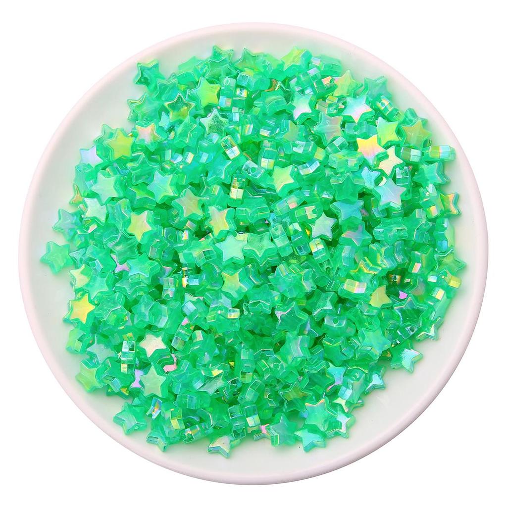 100 шт. AB цвет пятиконечная звезда в форме сердца акриловые свободные бусины-разделители для изготовления ювелирных изделий