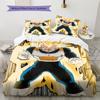 Vegeta Dragon Ball Pattern Bedding Home Decoration Birthday Gift (1 * duvet cover + 2 * pillowcase, without core)