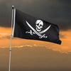 60*90cm Pirate Banner Pirate Theme Birthday Party Decorations Pirate Ship Skull Pennant Flags for Halloween Party Decor Cosplay