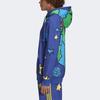 adidas Оригиналы X Kerwin Frost мультфильм космический принт толстовка с длинными рукавами мужская толстовка с капюшоном синего цвета HN9052