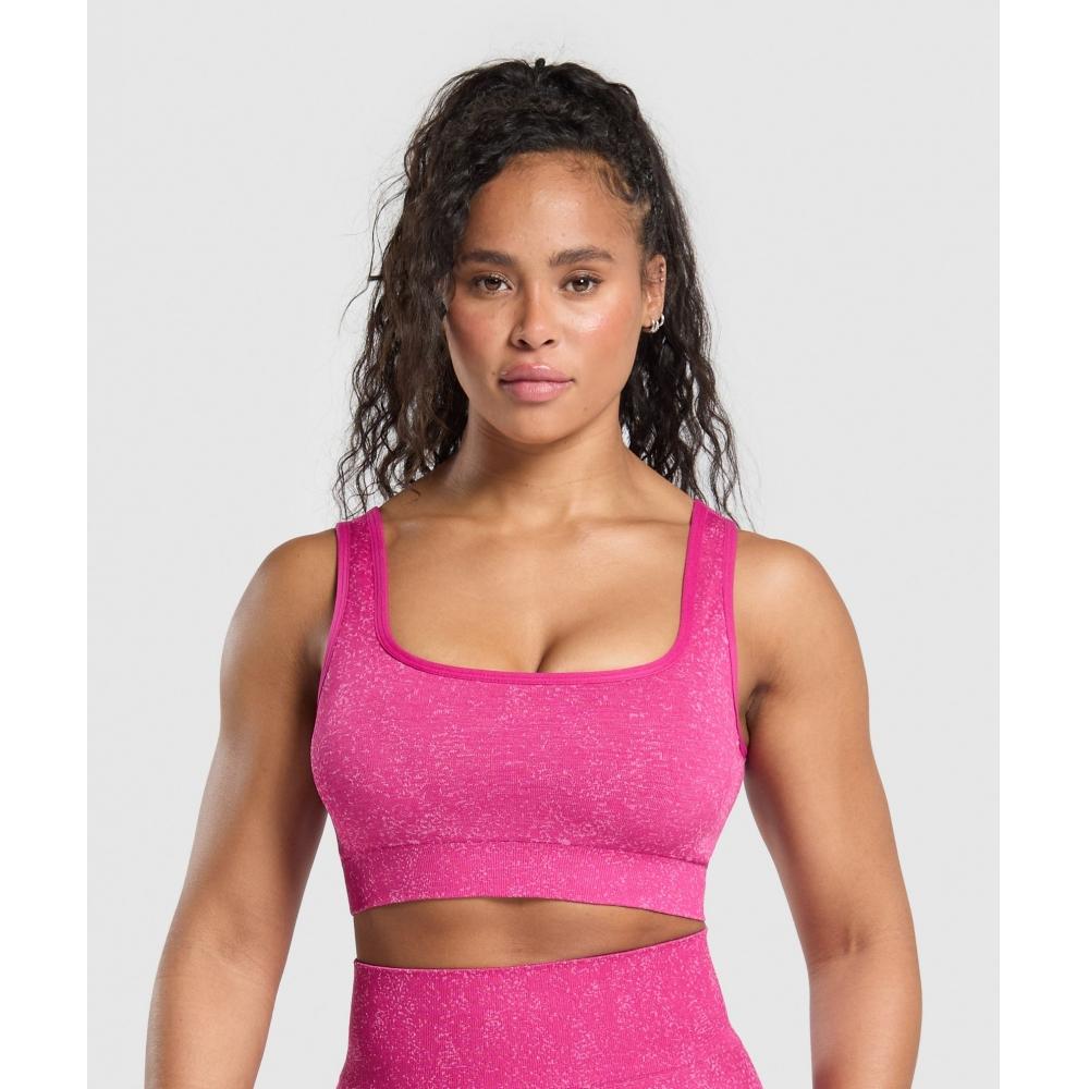 Gymshark Спортивный бюстгальтер Adapt Fleck Winning Pink Sour Pink B9a7h Kcqz