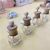 1Pcs Car Hanging Glass Bottle Air Freshener Empty Bottle Aromatherapy Pendant Diffuser Car Decoration Aromatherapy Ornament