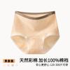 Women Plus Size Cotton High Waist Triangle Underwear Antibacterial Long Crotch