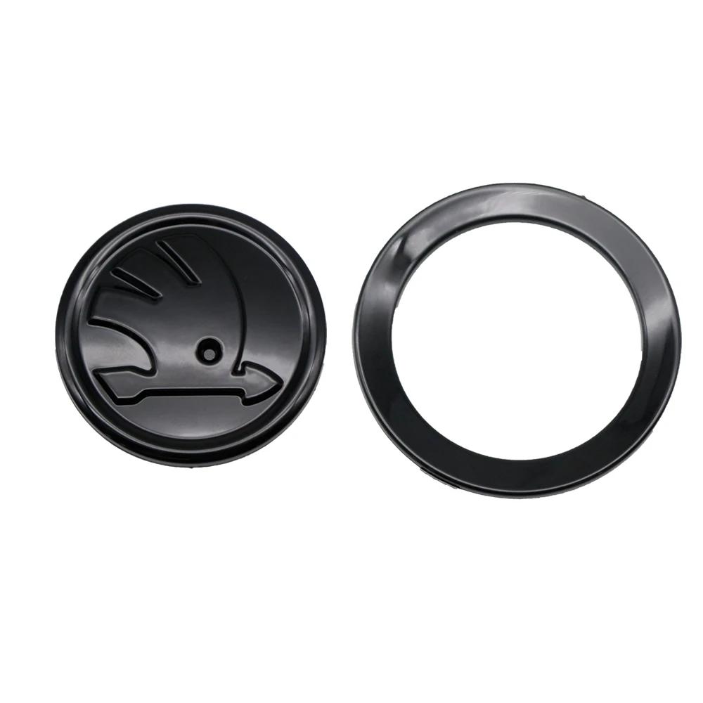 NADH5 Car Steering Wheel Badge Emblem Sticker Auto Interior Accessories For Skoda Yeti Kodiaq Octavia Karoq Kamiq Fabia Rapid Superb