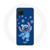 Case for Samsung Galaxy A22 4G Stitch Snow Christmas Blue