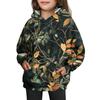 Girls' Hooded Tie- Sweatshirt - Pullover Print Top