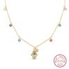 Necklace 925 Silver Cross Moonlight Guardian Dreamcatcher Necklace For Women Fashion Birthday Anniversary Jewelry Gifts