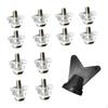 12 Pack Screw-in Football Cleats for Competition Shoes, Portable And Universal, Rugby
