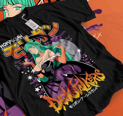 Футболка Morrigan Aensland Darkstalkers Девушка Аниме Ваифу Подарок Футболка 497