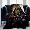 1pc World of Warcraft: A Magical Home Decor Gift, Cozy Flannel Blanket for Bedroom, Living Room, Travel, Camping, Car, Beach, Office Naps, Perfect as