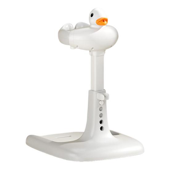 Yousheng Baby Shower Rack with Anti-Slip Pad Adjustable Height Easy Installation Toddler Shower Support Duck Design Baby Bathtub Stand