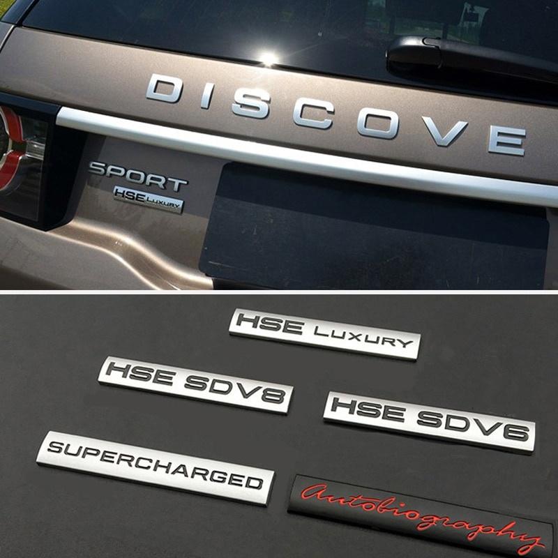 3D Metal Car Logo Stickers Car Body Trunk Badge Emblem For Lan-d Ro-ver Ran-ge Ro-ver Defender Discovery Evoque Freelander 1 2 3 4 Accessories