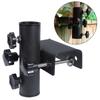 Stable Metal Balcony Railing Mount Parasol Bracket For Outdoor Sun Umbrella Holder With Quick Screw Lock Mechanism