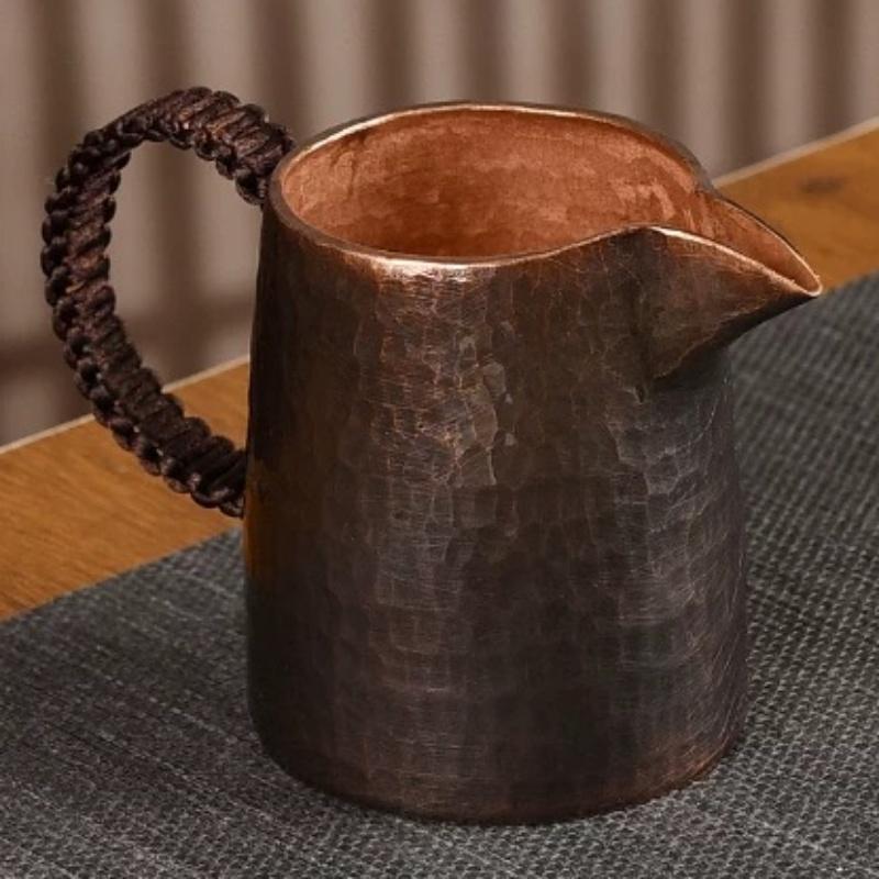 Винтажная Чашка из Чистой Меди Прямая Ручной Работы Moscow Mule 230 мл Кружки для Чая Кружка с Молоток Текстурой Кружки для Мюлов Молока Воды Пива Посуда