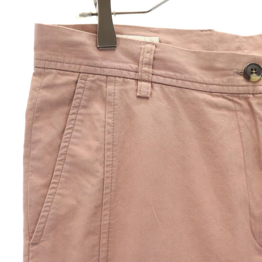 Dries Van Noten Брюки зауженного кроя из смесового льна 40 Пыльно-розовый Женские Б/у
