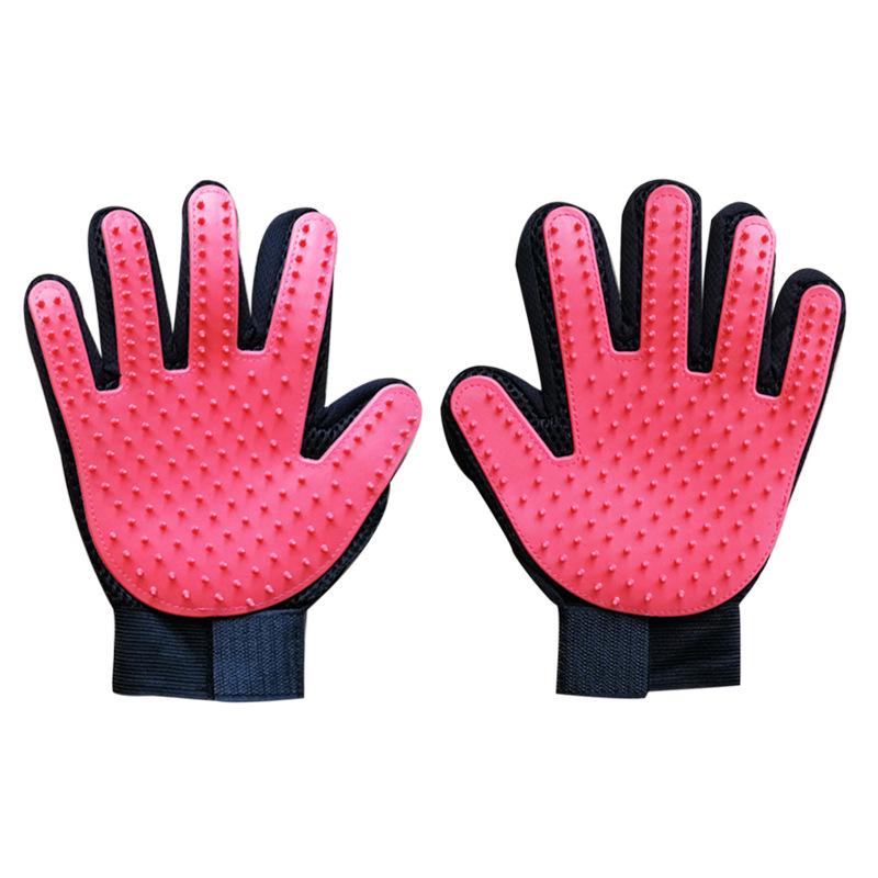 Pet Grooming Gloves: Cat & Dog Hair Removal, Massage, Bath, and Beauty Brush
