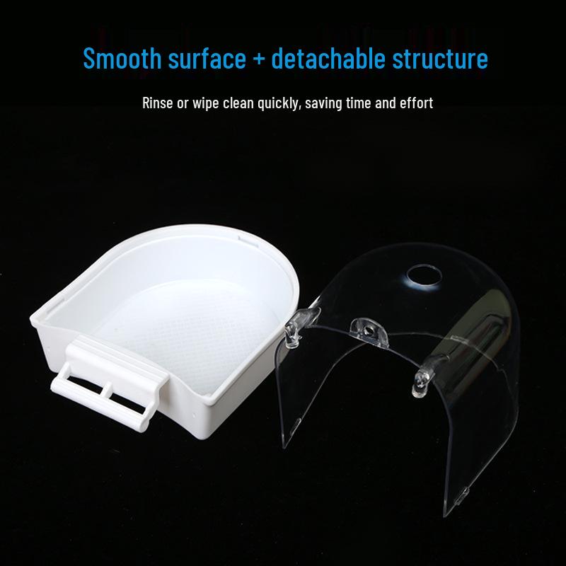 Portable Splash-Proof Bird Bathtub Cage Accessory for Cockatiels, Mynas, and Parrots