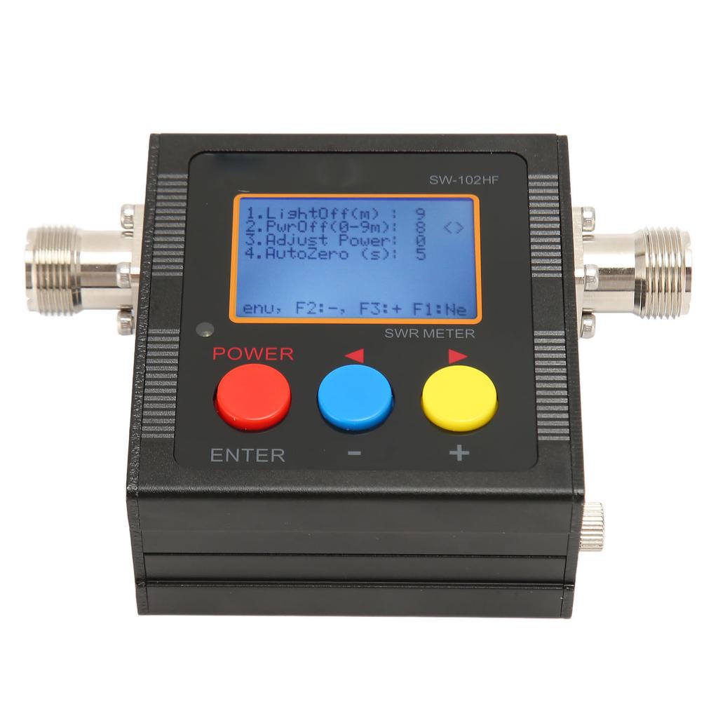 Short Wave SWR Meter with Backlit LCD Display HF 1.5‑70MHz 120W Digital Shortwave Standing Wave Mete