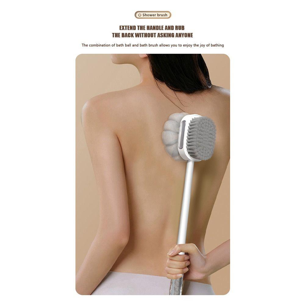 Back Rubbing Doubleside Bath Brush 2-in-1 Body Exfoliating Brush Creative Shower Brush
