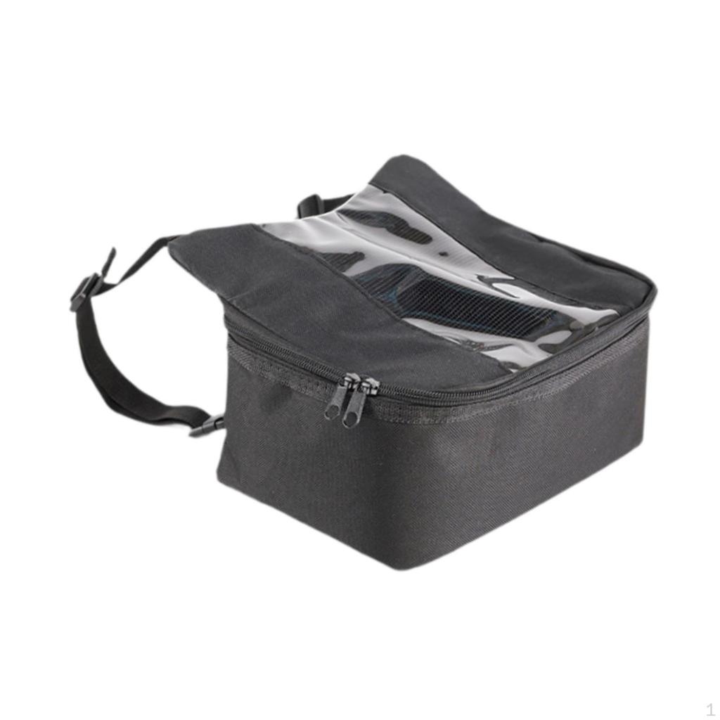 Front Bag Motorcycle Handlebar with Rain Cover Rainproof Universal Saddlebag for