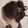 Large Black Hair Clip Women Matte Geometric Hairpin Fashion French Elegant Hair Claw Clips Korean Girl Barrette Hair Accessories
