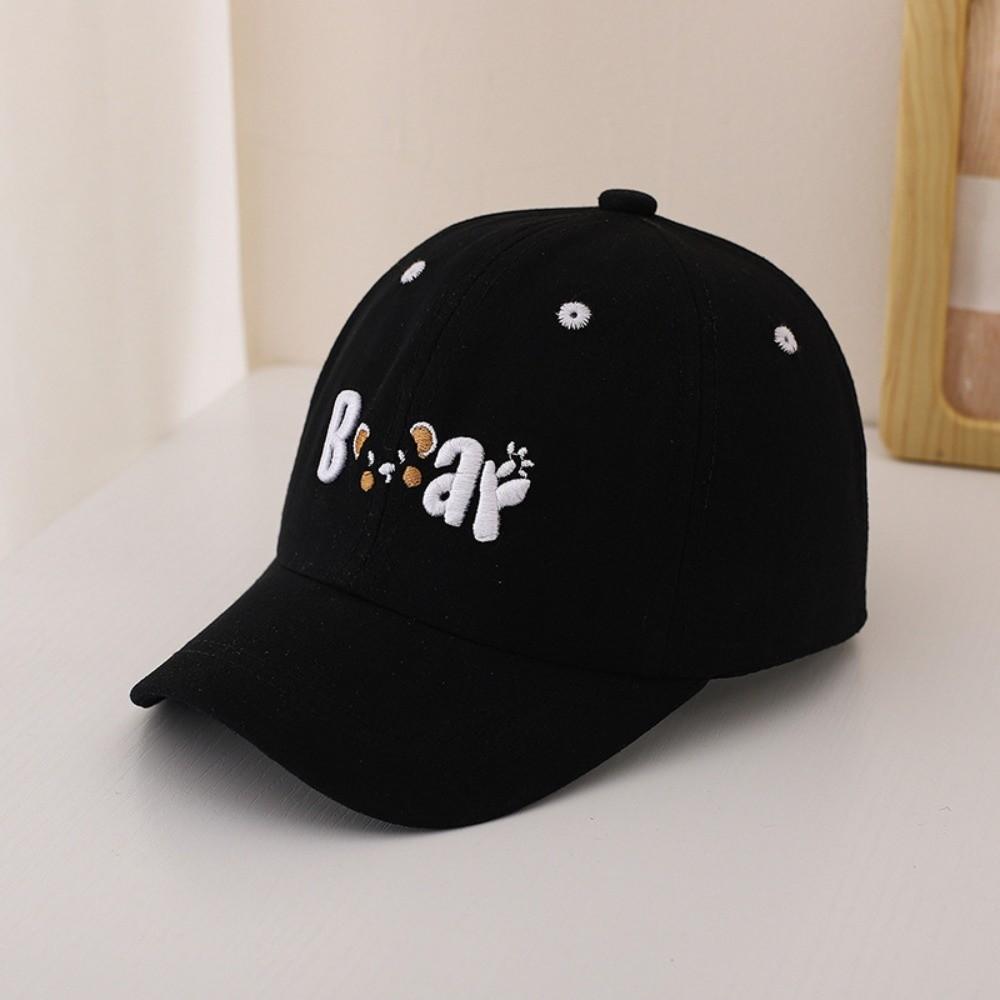 Sun Protection Kids Baseball Hat Letter Embroidered Sun Visor Hats Cartoon Duck Tongue Cap Kids