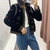 Spring Summer Women's Fashion Versatile Slim Fit Trendy Palace Embroidered Velvet Coat