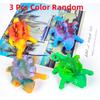 3PCS Kids Funny Dinosaur Animals Inflate Vent Balls Toy Squeeze Soft Ball Balloon Outdoors Party Sports Cute Funny Games Gift