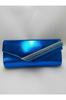 Women's Stylish and Useful Evening Dress Bag Metallic Saks Blue 3 Colored Stone Evening Bag