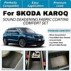 Для SKODA Karoq - Комплект звукоизолирующего тканевого покрытия Comfort - Звукоизоляция и акустический контроль для тихой езды без шума