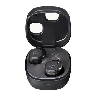 Беспроводные наушники Audio-Technica ATH-SQ1TW2 BK: Bluetooth / Компактный и легкий / До 20 часов воспроизведения / Низкая задержка / Пропускание окружающего звука