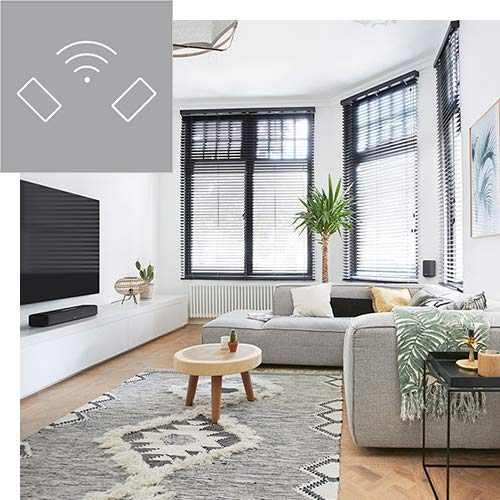 Совместимая с Denon Dolby Atmos DTSX компактная звуковая панель HEOS черного цвета DENONHOMESB550