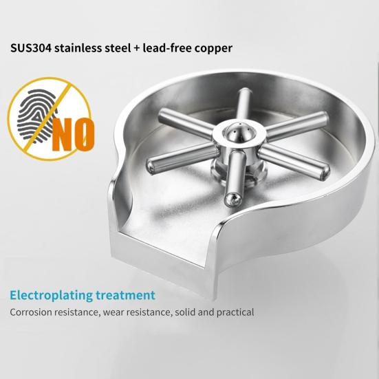 Мойка стаканов высокого давления Освободите руки Нержавеющая сталь Очиститель детских бутылочек