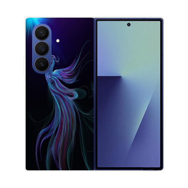 Прозрачный складной чехол для телефона Samsung Galaxy Z Fold 6 7 Прозрачная ударопрочная жесткая крышка из ПК для Samsung Z Fold7 Fold6 Чехол Capa