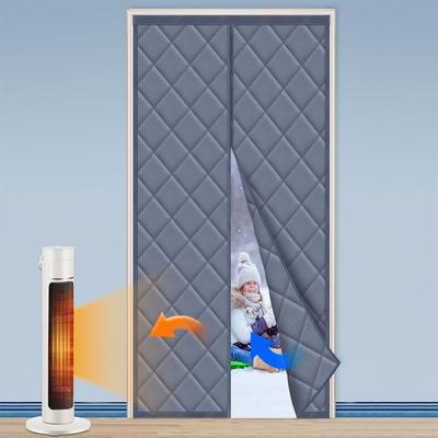 Магнитная термоизолирующая штора-дверь Утолщенное покрытие для зимней спальни, гостиной, патио, раздвижных стеклянных дверей