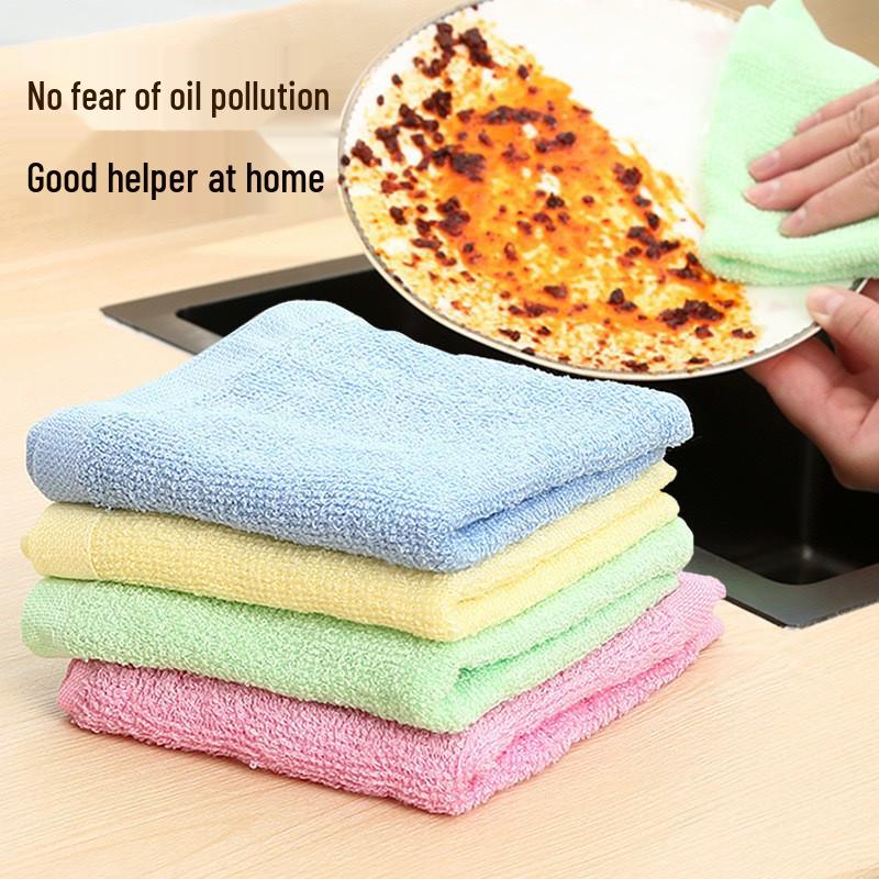 Впитывающая кухонная тряпка с антипригарным покрытием, удаляющая жир - Легко чистить
