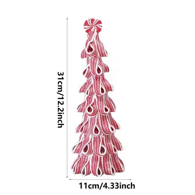 Mini Christmas Tree Decorative Miniature Christmas Tree Candy Cake Shaped Artificial Christmas Tree For Home Tabletop Decor
