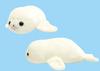 Amuse Fluffy Seal Baby Fluffy Plush Toy Total Length 24cm 703423